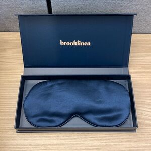 Brooklinen Navy Mulberry Silk Sleep Mask